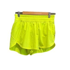 Lululemon Yellow Tracker Low Rise Women's Activewear Shorts Size 8